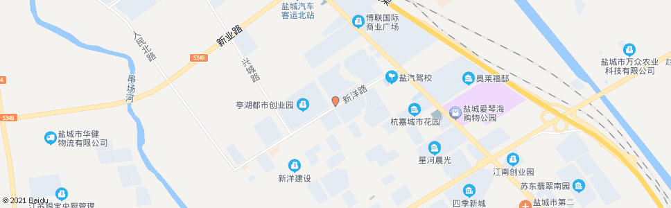 盐城新洋路绿城路口(小洋湾花园)_公交站地图_盐城公交_妙搜公交查询2025