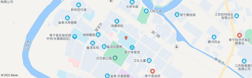 盐城阜宁中学左涤江校区_公交站地图_盐城公交_妙搜公交查询2025