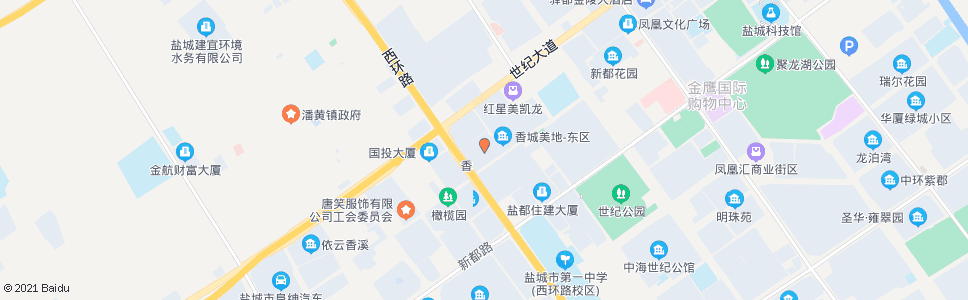 盐城中庚香城美地_公交站地图_盐城公交_妙搜公交查询2025