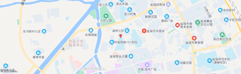 盐城凌桥路_公交站地图_盐城公交_妙搜公交查询2025