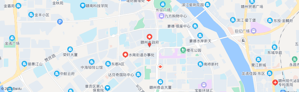 赣州市政中心南门_公交站地图_赣州公交_妙搜公交查询2024