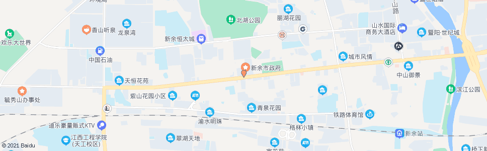 新余中医院_公交站地图_新余公交_妙搜公交查询2025