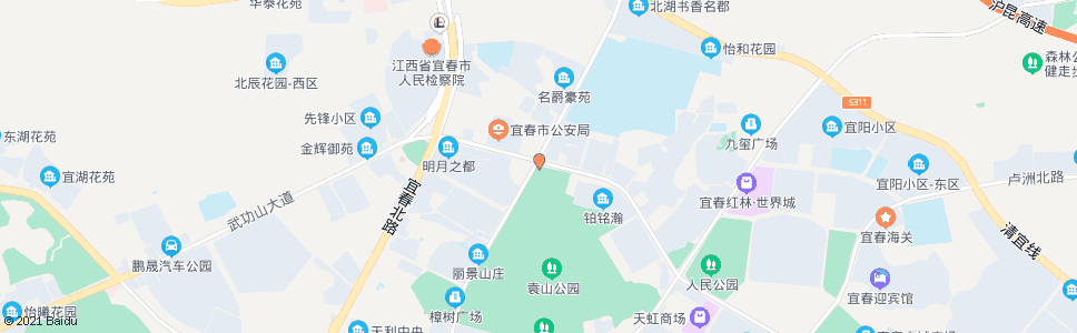 宜春袁山公园北门_公交站地图_宜春公交_妙搜公交查询2024