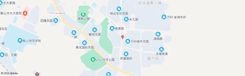 鞍山万科城市花园_公交站地图_鞍山公交_妙搜公交查询2024