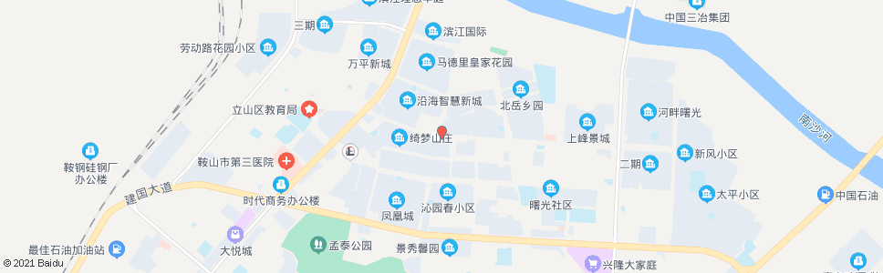 鞍山渤海商务酒店_公交站地图_鞍山公交_妙搜公交查询2025