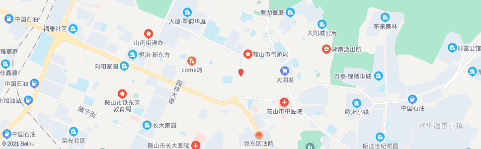 鞍山检察院_公交站地图_鞍山公交_妙搜公交查询2025