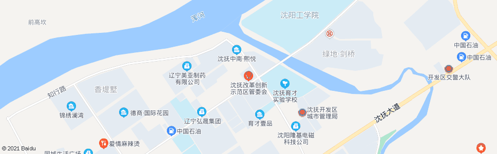 抚顺沈抚新城管委会_公交站地图_抚顺公交_妙搜公交查询2024