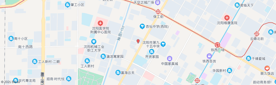 沈阳南八路保工街_公交站地图_沈阳公交_妙搜公交查询2024