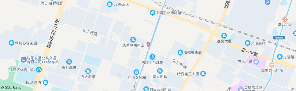 沈阳卫工街北二路_公交站地图_沈阳公交_妙搜公交查询2024