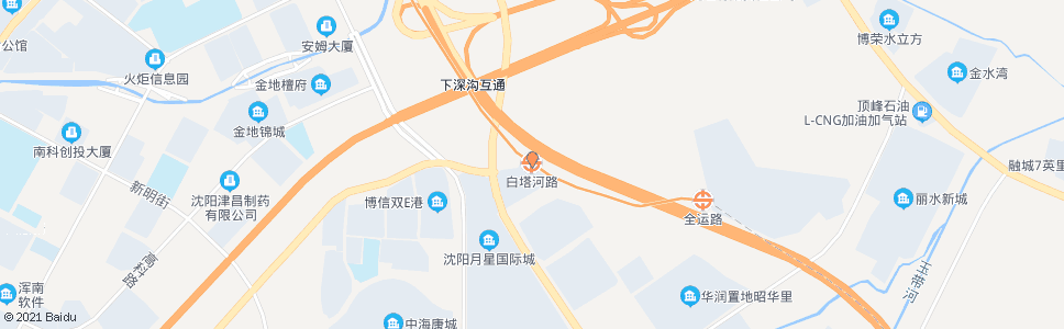 沈阳白塔路_公交站地图_沈阳公交_妙搜公交查询2024