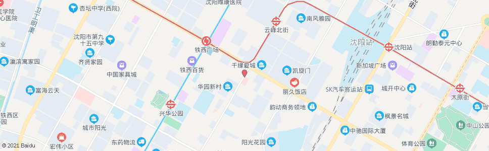 沈阳建设大路云峰街_公交站地图_沈阳公交_妙搜公交查询2024