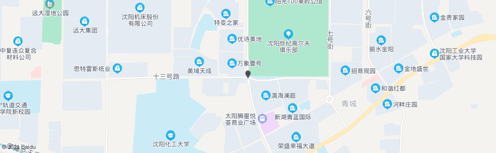 沈阳中央大街十三号路_公交站地图_沈阳公交_妙搜公交查询2024