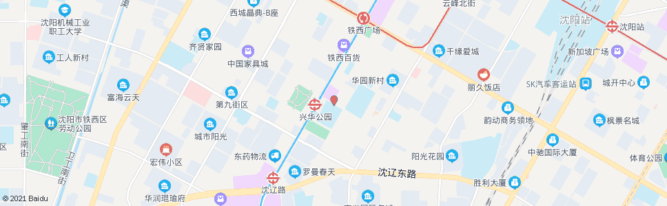 沈阳南八路兴华街_公交站地图_沈阳公交_妙搜公交查询2024