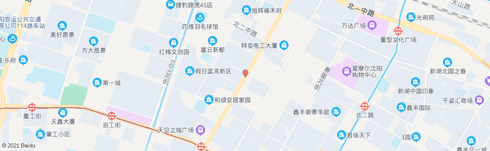 沈阳保工街北三路_公交站地图_沈阳公交_妙搜公交查询2024