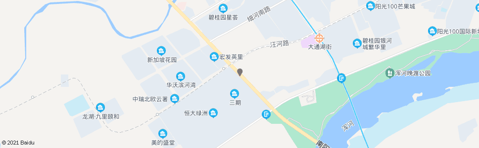 沈阳南阳湖街汪河路_公交站地图_沈阳公交_妙搜公交查询2024