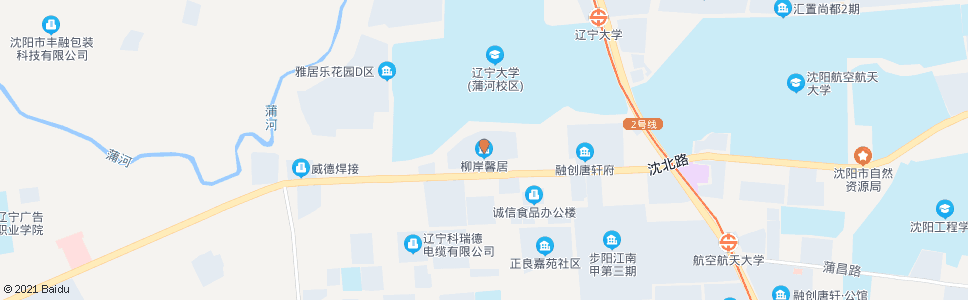 沈阳沈北路柳岸新居_公交站地图_沈阳公交_妙搜公交查询2024