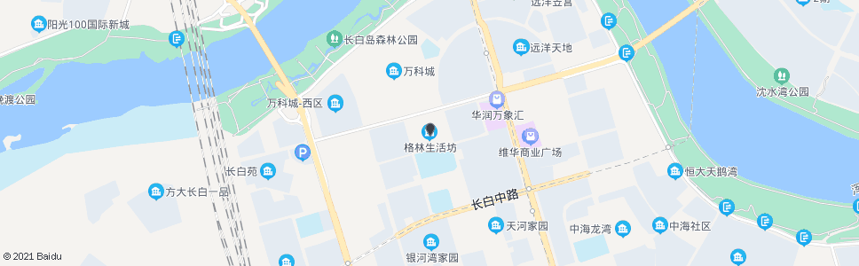 沈阳长白西路格林生活坊_公交站地图_沈阳公交_妙搜公交查询2024