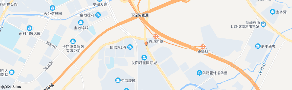 沈阳沈本大街白塔河路_公交站地图_沈阳公交_妙搜公交查询2024