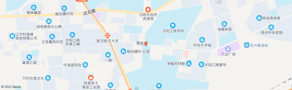 沈阳蒲昌路沈师大北门_公交站地图_沈阳公交_妙搜公交查询2024