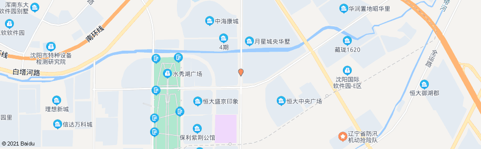 沈阳沈中大街白塔河二路_公交站地图_沈阳公交_妙搜公交查询2024