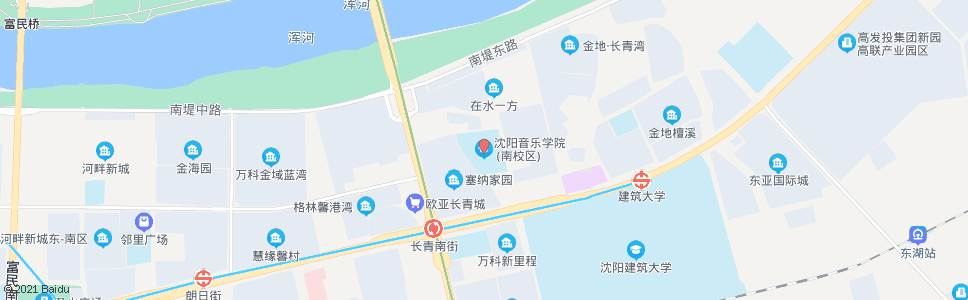 沈阳音乐学院南校区_公交站地图_沈阳公交_妙搜公交查询2024