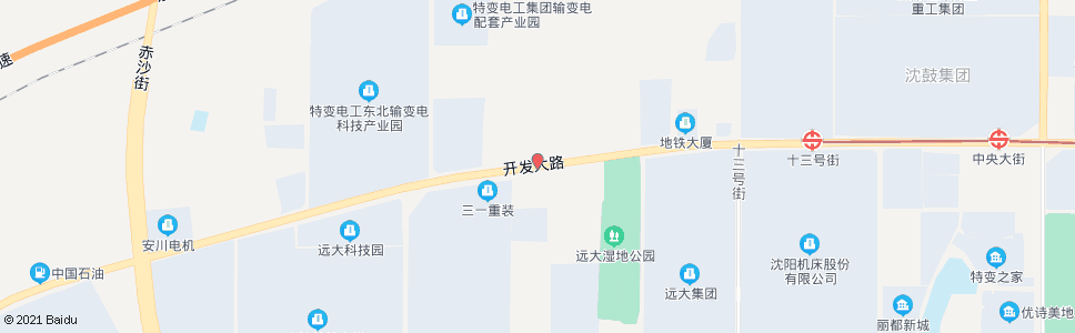 沈阳开发大路十五号街_公交站地图_沈阳公交_妙搜公交查询2024