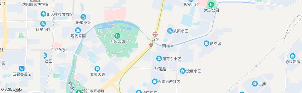 沈阳莲花街万柳塘路_公交站地图_沈阳公交_妙搜公交查询2024