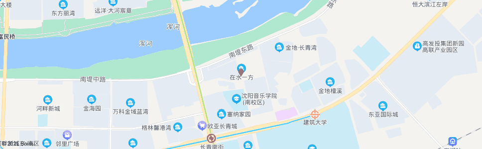 沈阳南堤路文汇街_公交站地图_沈阳公交_妙搜公交查询2024