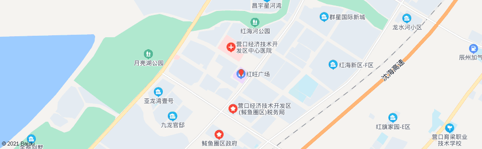 营口红旺市场_公交站地图_营口公交_妙搜公交查询2024