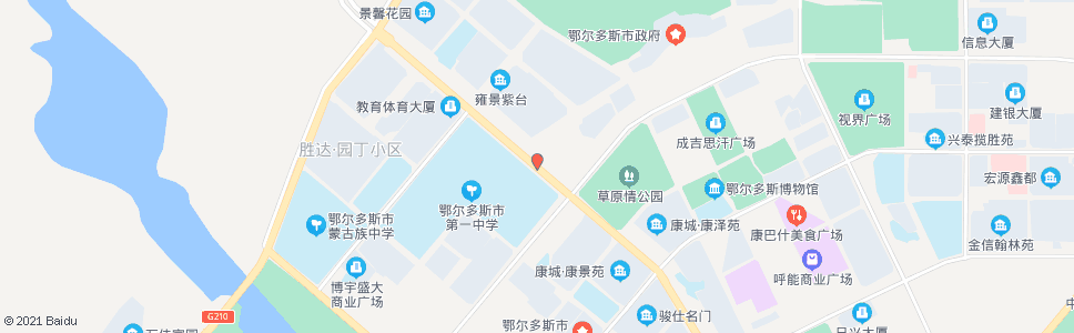 鄂尔多斯鄂尔多斯市一中东门_公交站地图_鄂尔多斯公交_妙搜公交查询2024