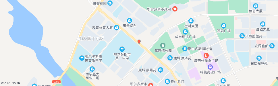 鄂尔多斯市一中东门_公交站地图_鄂尔多斯公交_妙搜公交查询2024