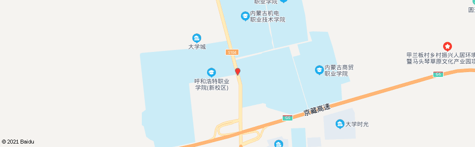 呼和浩特呼和浩特职业学院_公交站地图_呼和浩特公交_妙搜公交查询2024