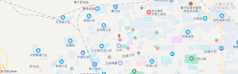 乌兰察布新思维培训学校(原文化广场)_公交站地图_乌兰察布公交_妙搜公交查询2024