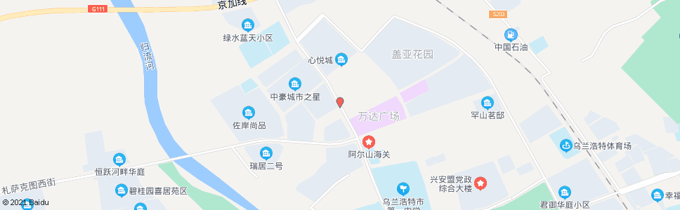 兴安盟书香美地_公交站地图_兴安盟公交_妙搜公交查询2024