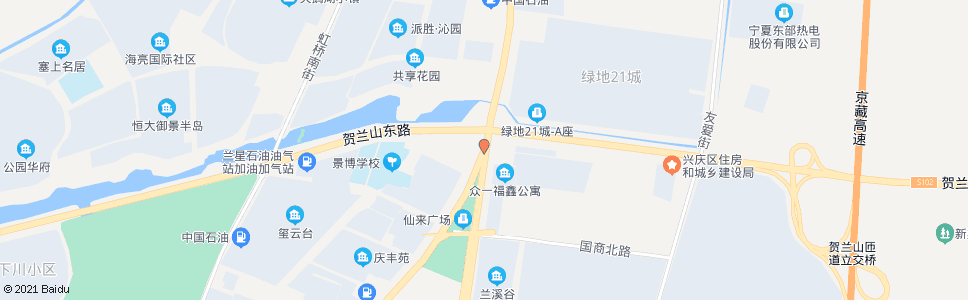 银川丽景北街站_公交站地图_银川公交_妙搜公交查询2024