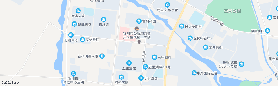 银川湖畔路庆丰街口_公交站地图_银川公交_妙搜公交查询2024