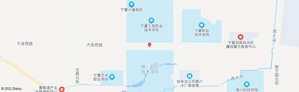 银川宁夏工商学院南门_公交站地图_银川公交_妙搜公交查询2024