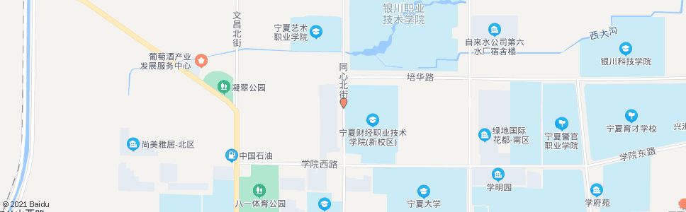 银川同心街培华路口_公交站地图_银川公交_妙搜公交查询2024