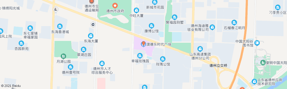 德州澳德乐时代广场_公交站地图_德州公交_妙搜公交查询2024