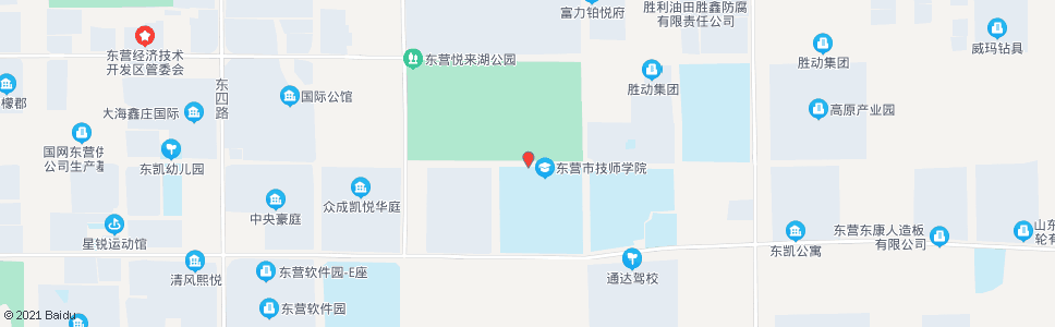 东营技师学院西校区_公交站地图_东营公交_妙搜公交查询2025