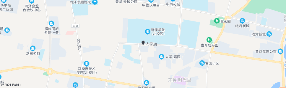 菏泽菏泽学院_公交站地图_菏泽公交_妙搜公交查询2024