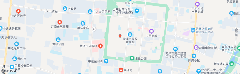 菏泽粮食市场_公交站地图_菏泽公交_妙搜公交查询2024