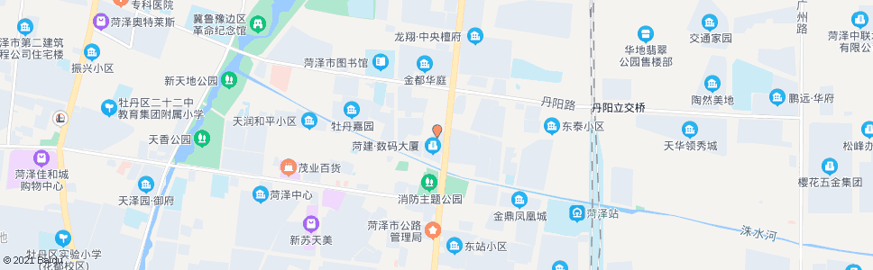 菏泽开发区管委会_公交站地图_菏泽公交_妙搜公交查询2024