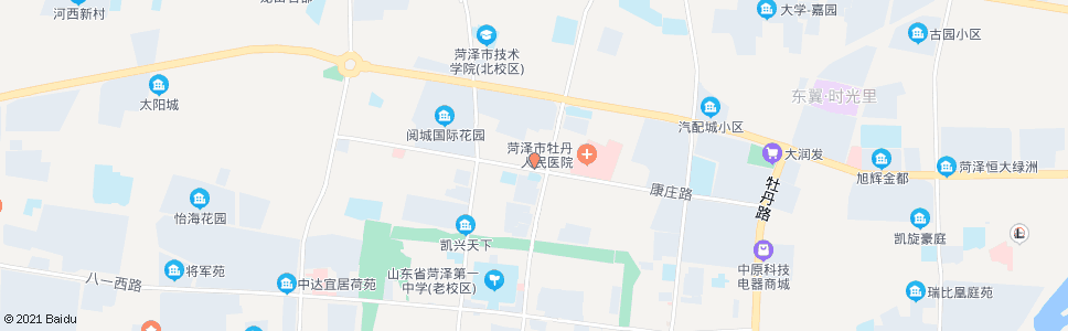 菏泽梅园小学_公交站地图_菏泽公交_妙搜公交查询2024