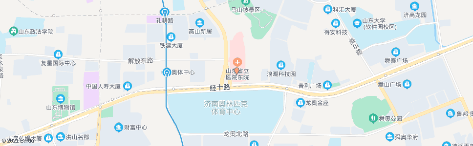 济南省立医院东院区_公交站地图_济南公交_妙搜公交查询2024