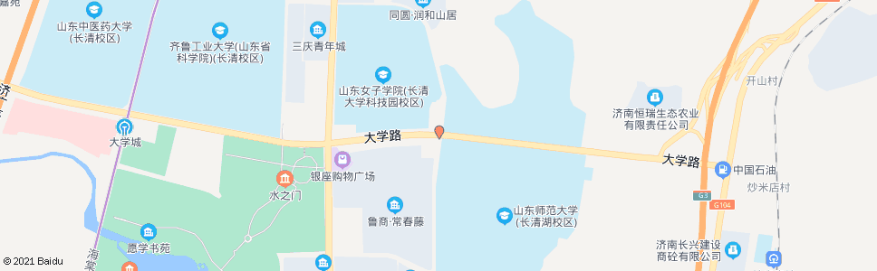 济南大学路博雅路_公交站地图_济南公交_妙搜公交查询2024