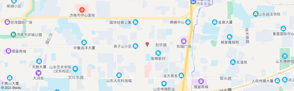 济南燕子山路和平路_公交站地图_济南公交_妙搜公交查询2024