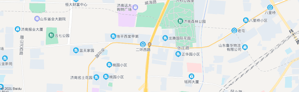 济南二环西路张庄路_公交站地图_济南公交_妙搜公交查询2024