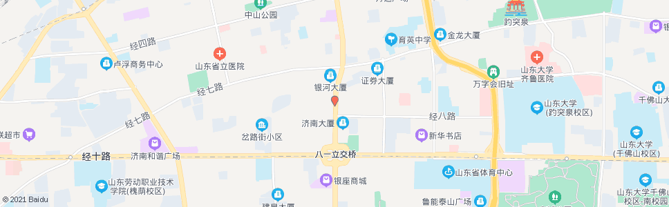 济南纬二路经八路_公交站地图_济南公交_妙搜公交查询2024