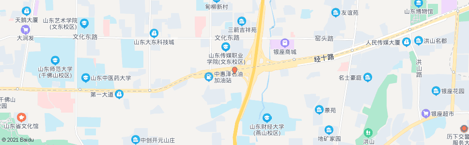 济南燕山立交桥西(经十路路北)_公交站地图_济南公交_妙搜公交查询2025